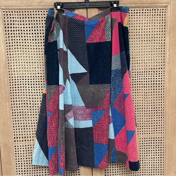 Maeve Anthropologie Cubist Knit Geometric Lined Midi
Skirt Retro Colors : Sz XL - Picture 13 of 15